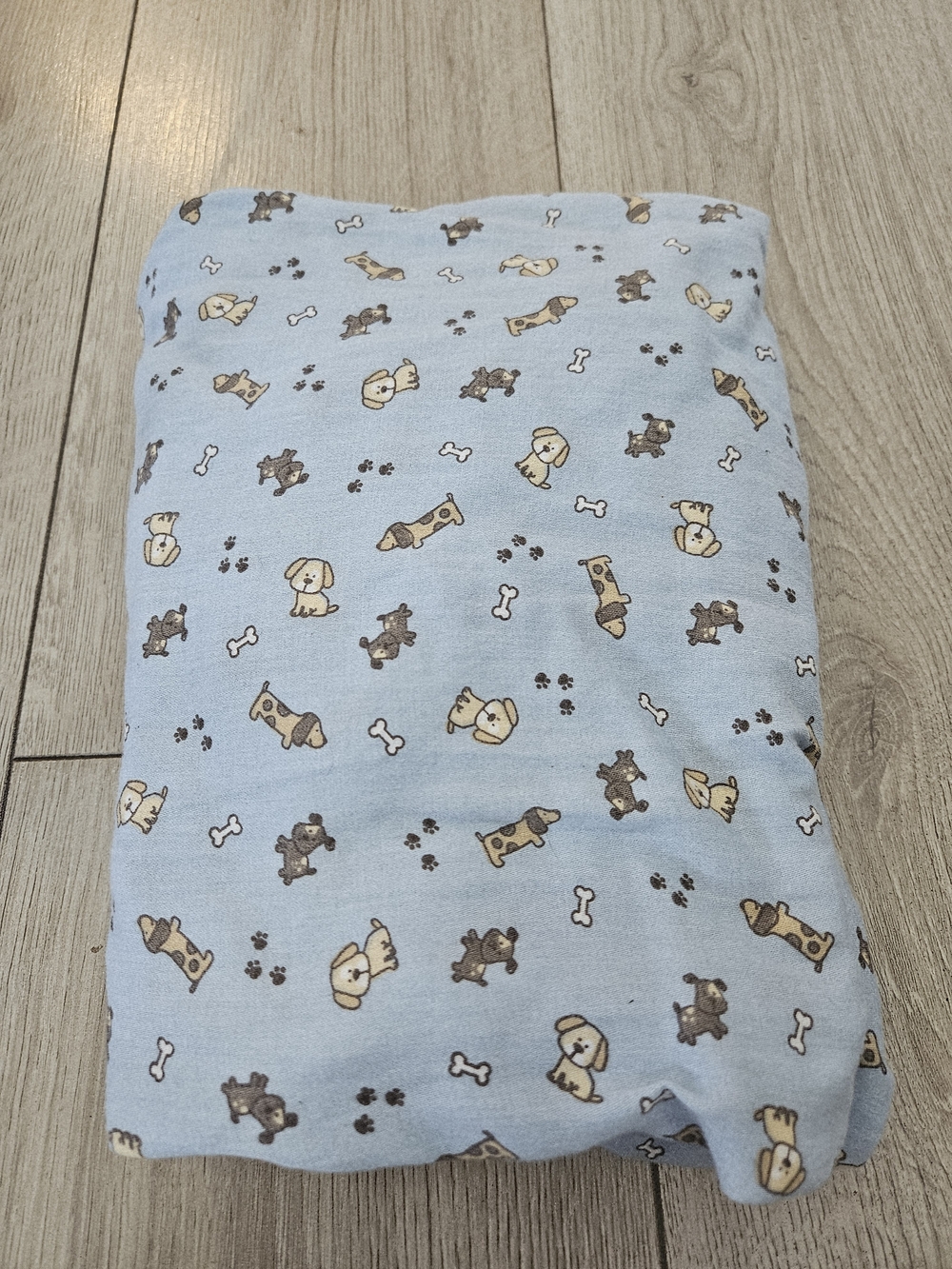 CARTER'S Blue Puppy Dog Fitted Crib Sheet 100% Cotton Baby Boy Standard Mattress